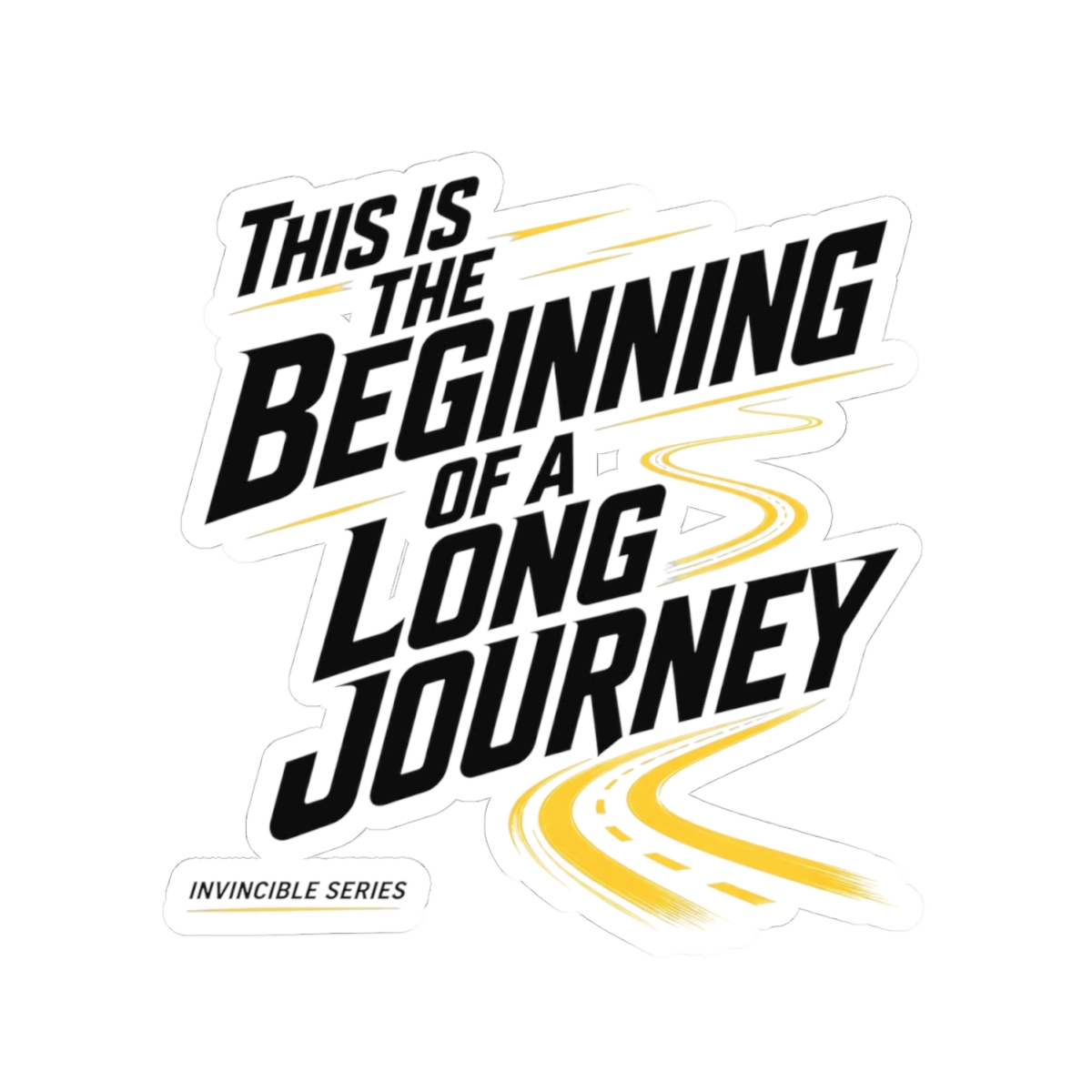 Invincible "This is the Beginning of a Long Journey" Sticker - alternate angle 2, merchandise