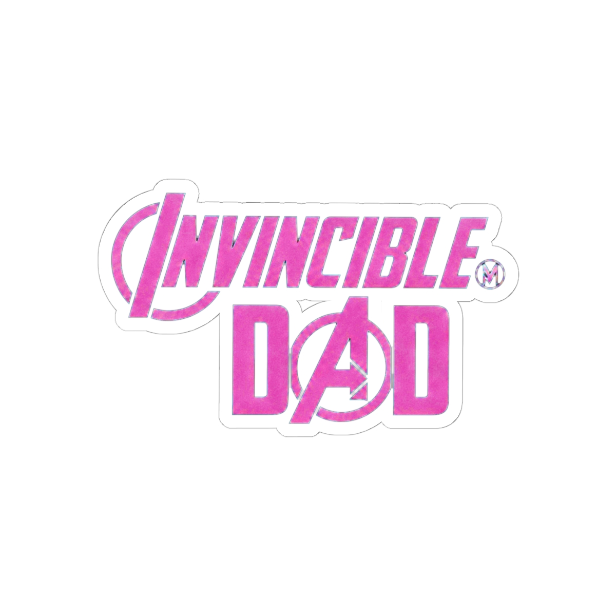 Avengers Invincible Dad Sticker
