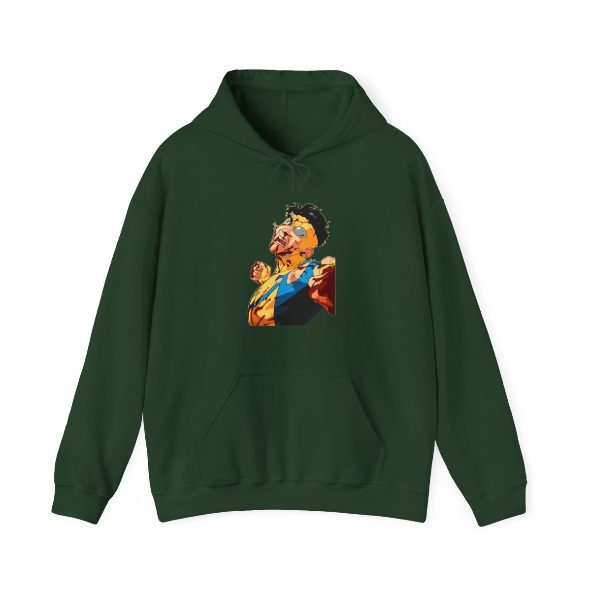 Invincible Hoodie Mark Grayson Battle Damage Jumper - alternate angle 5, merchandise